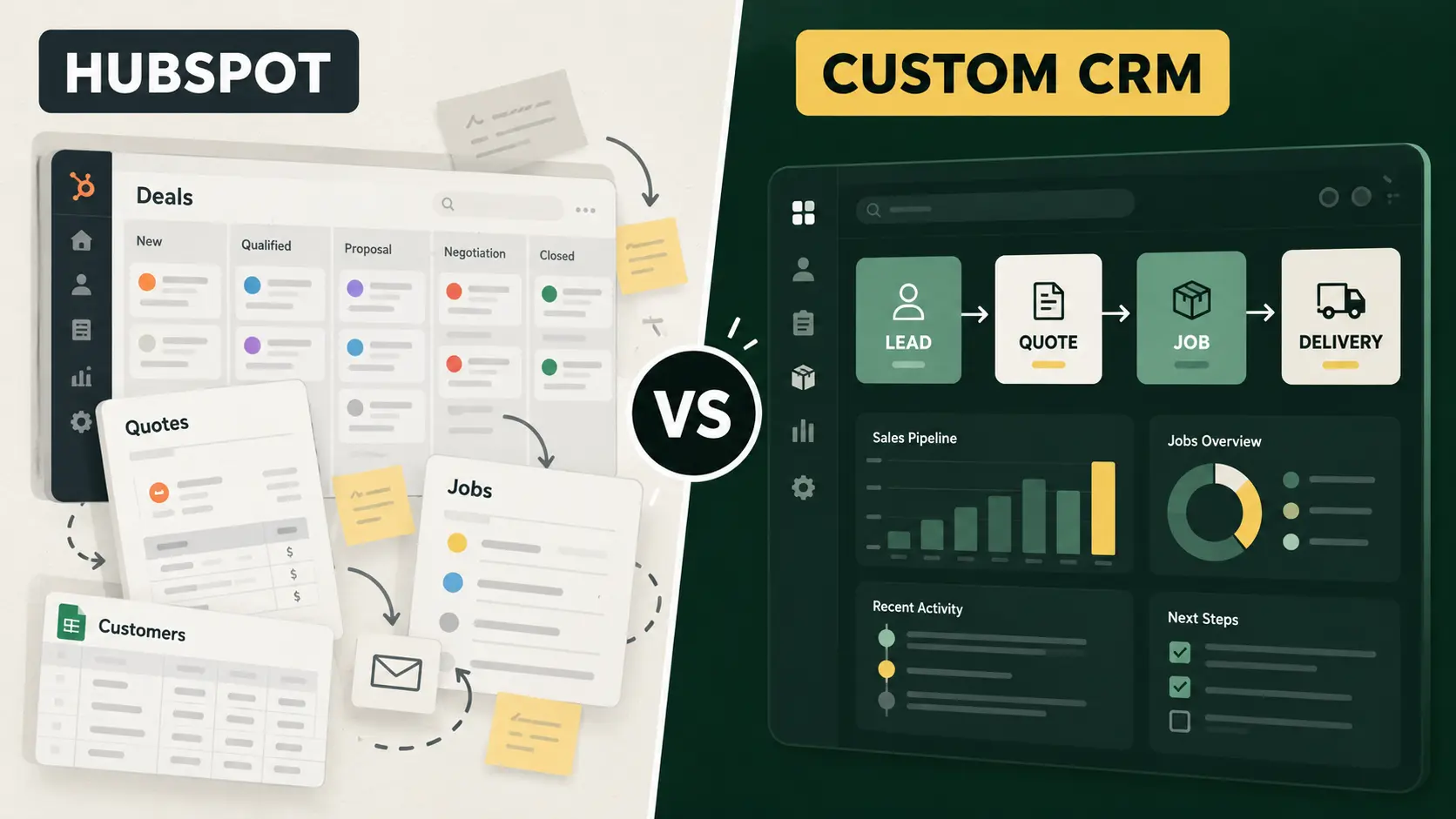 HubSpot vs Custom CRM: Which Actually Fits Your Sales Team?