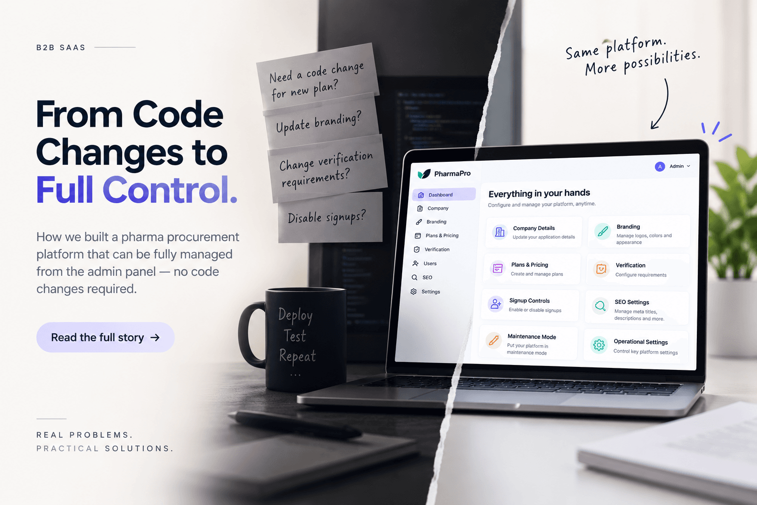 How We Made a B2B SaaS Product Configurable Without Code Changes