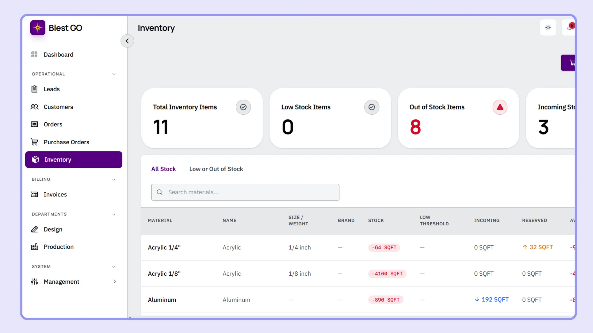 Blest Signs Business Operations Platform