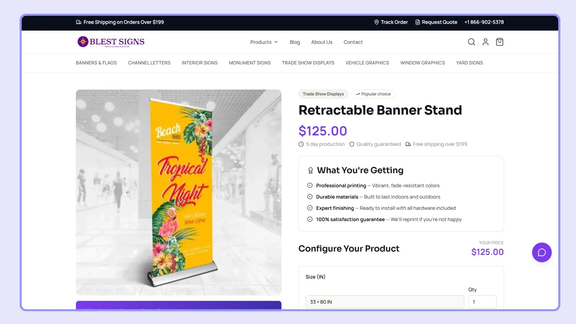 Blest Signs E-Commerce Platform